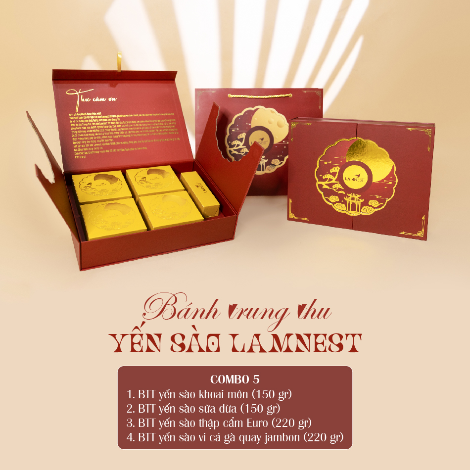 Combo 6 - Bánh trung thu yến sào Lamnest