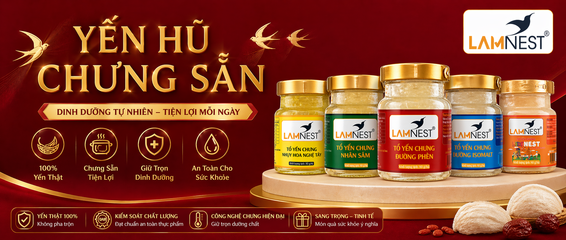 Tổ yến chưng sẵn