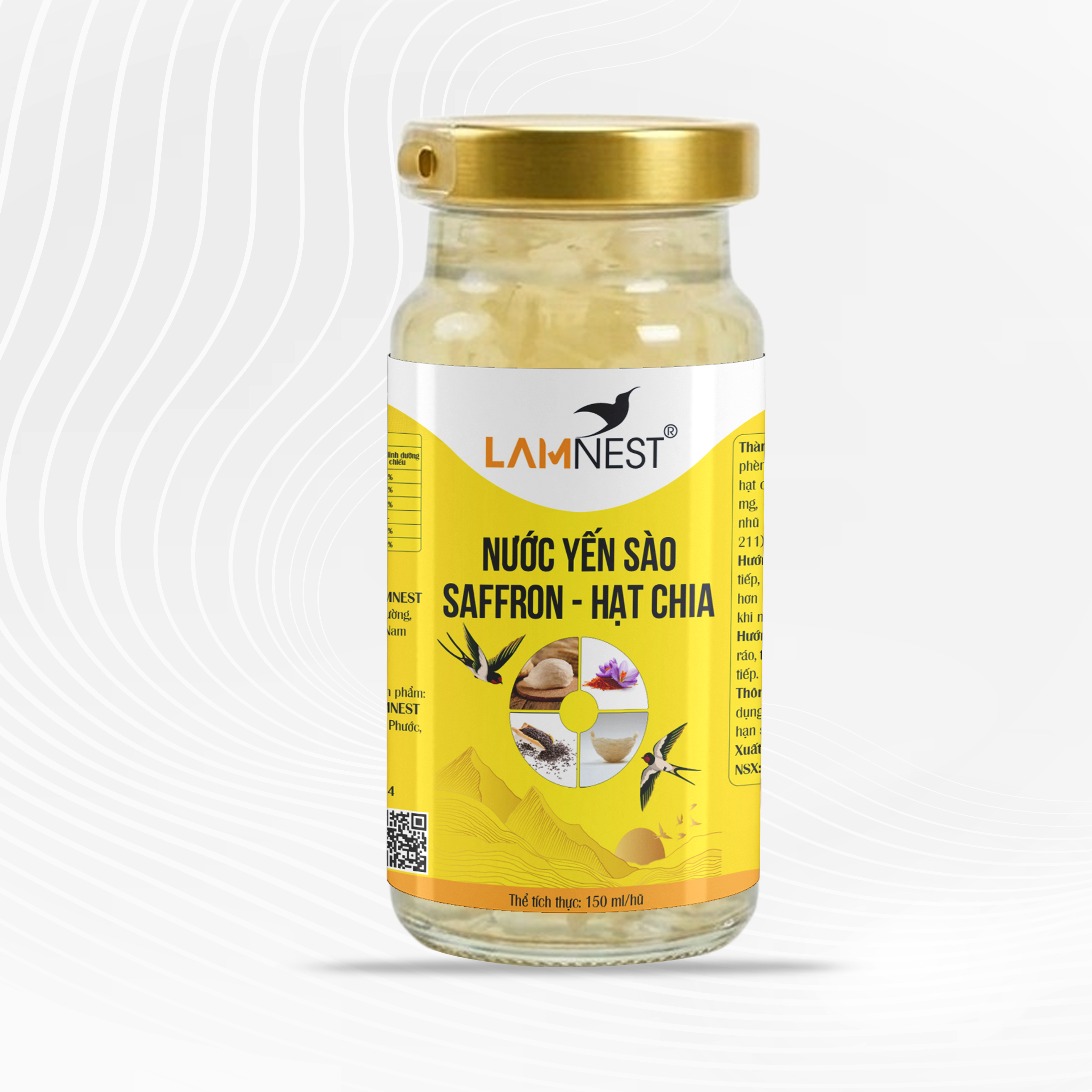 Nước yến sào saffron - hạt chia