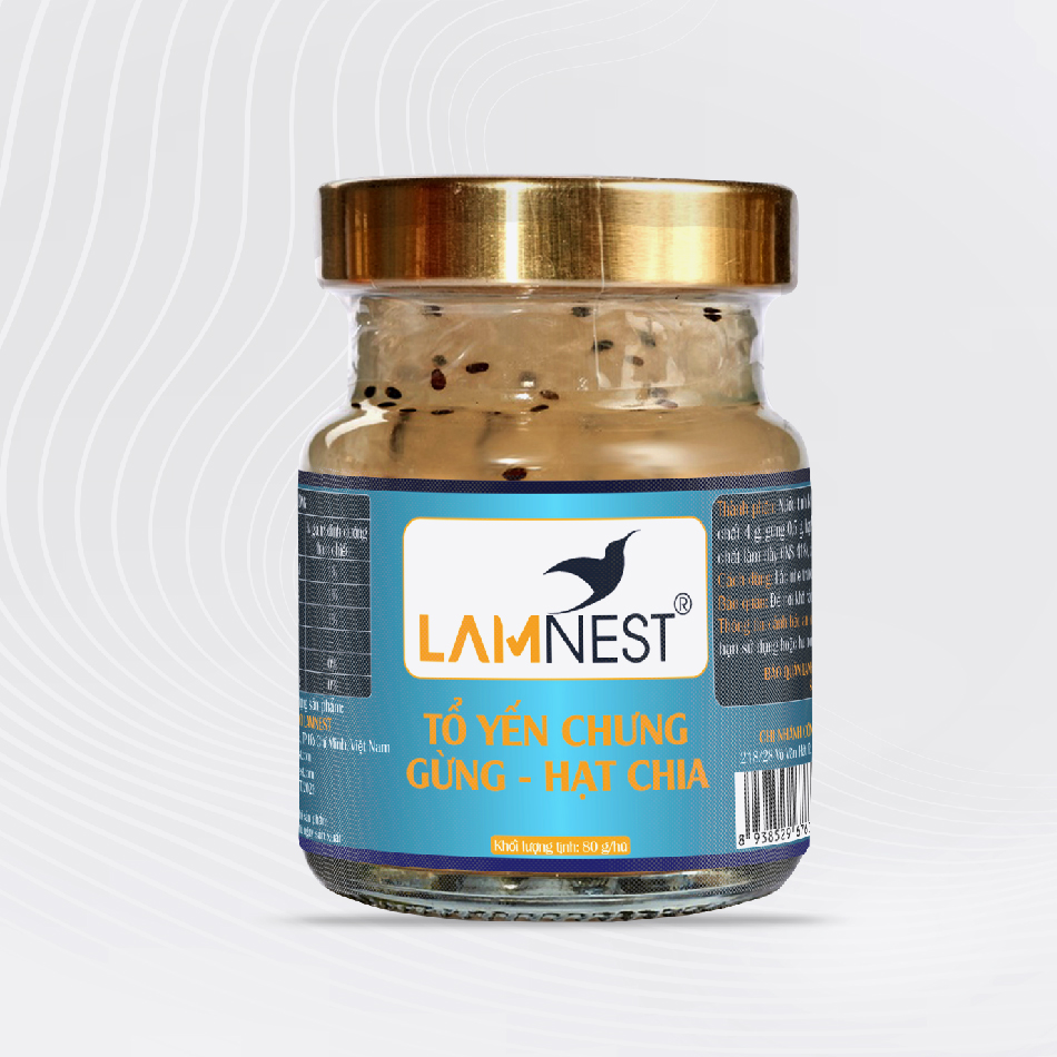 Yến chưng gừng - hạt chia